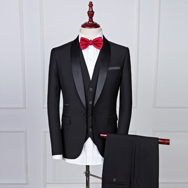 KCT International Black and Red Tuxedo