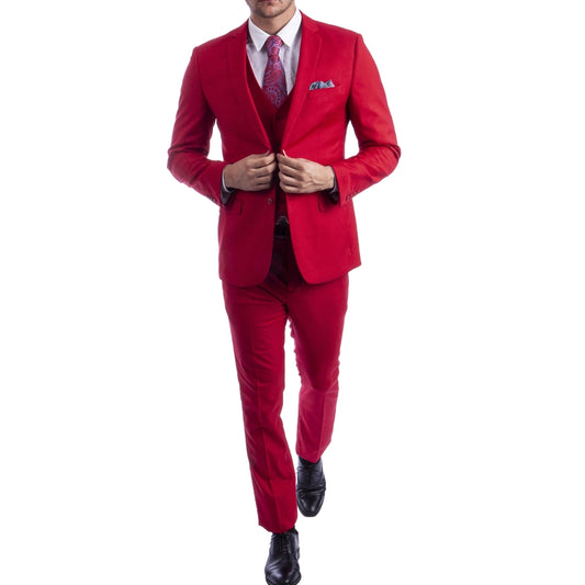 Red Suit with Vest