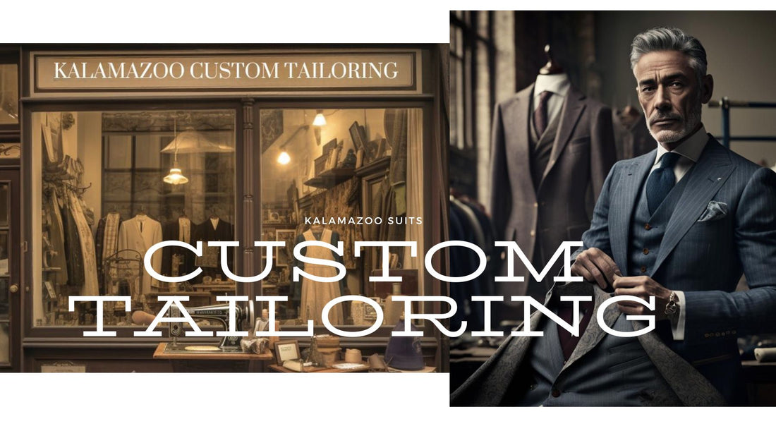 Distinguished older gentleman in a finely tailored suit from Kalamazoo Custom Tailoring, reflecting the timeless elegance of Kalamazoo suits