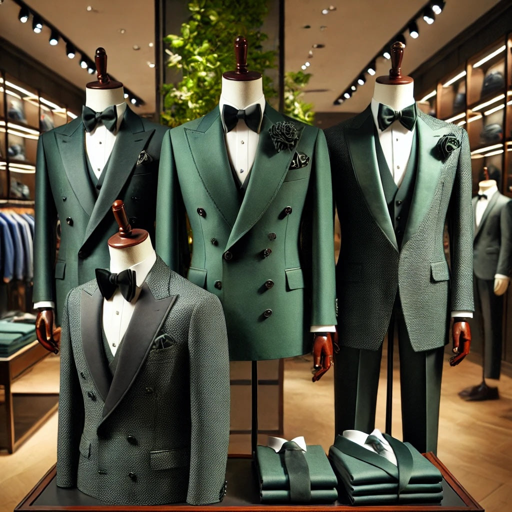 2025 Green Suit & Tuxedo Collection – Bold, Elegant, & Timeless