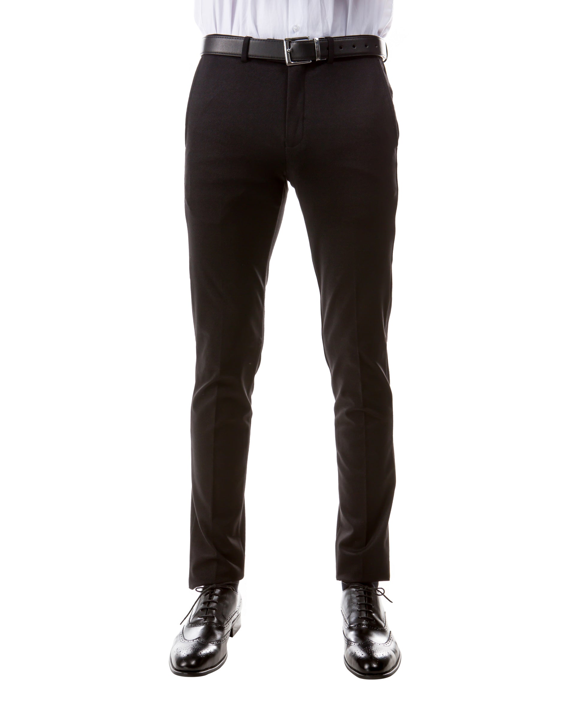 Men's Slim-Fit Black Single-Button Blazer