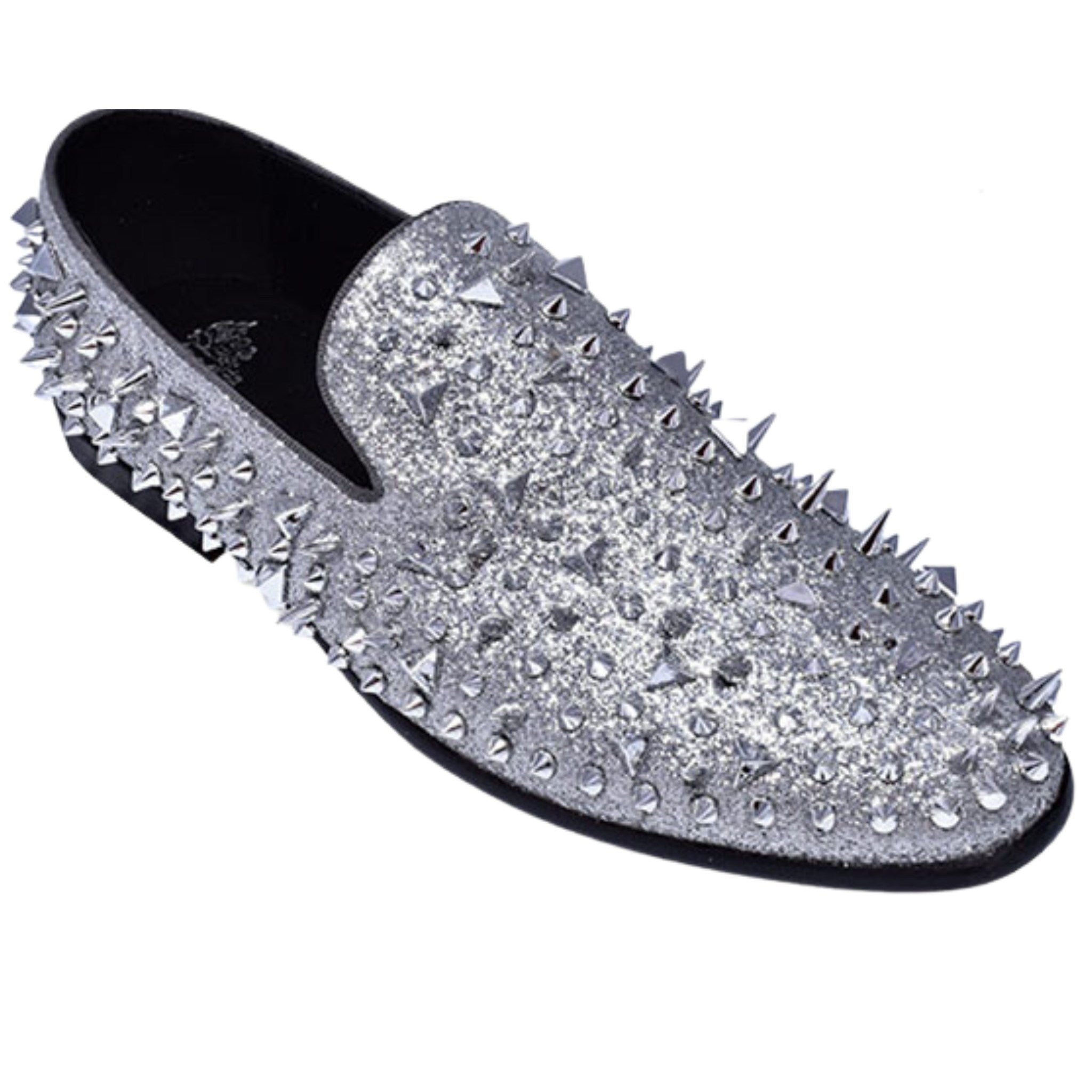 KCT Menswear | Silver Prom Spikes | Bold Statement Shoes for Prom ...