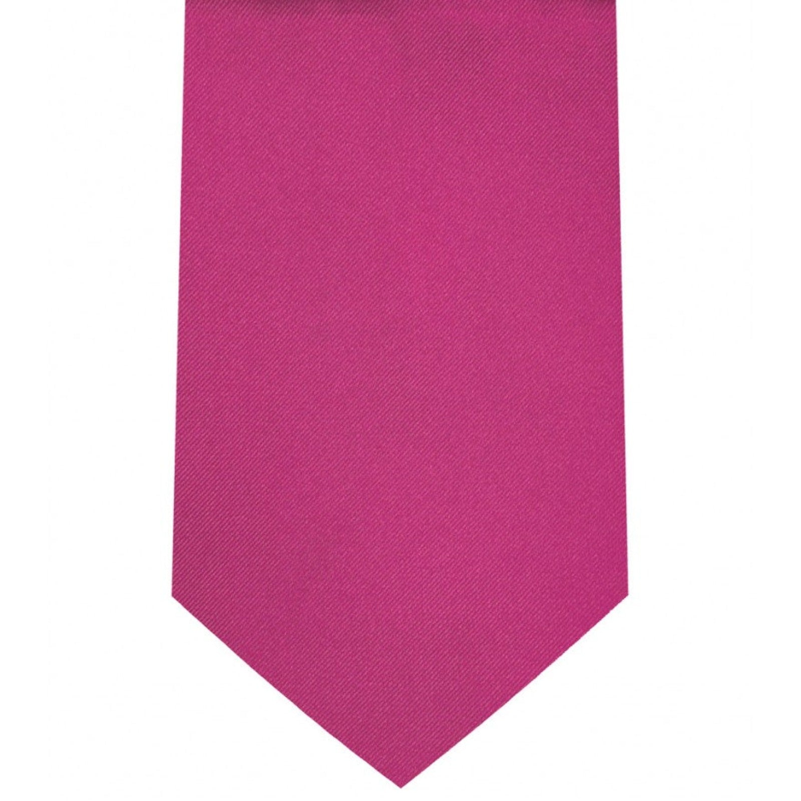 Classic Fuchsia Tie Regular width 3.5 inches With Matching Pocket Square | KCT Menswear 
