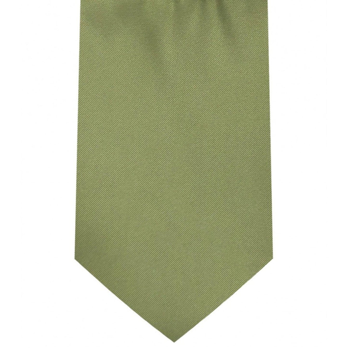 Classic Olive Green Tie Regular width 3.5 inches With Matching Pocket Square | KCT Menswear