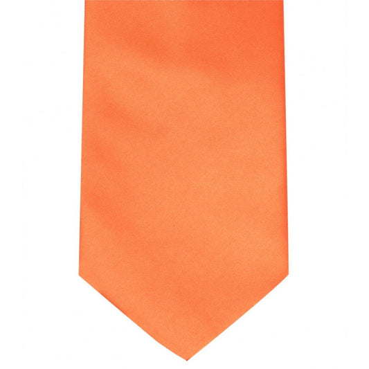 Classic OrangeTie Regular width 3.5 inches With Matching Pocket Square | KCT Menswear