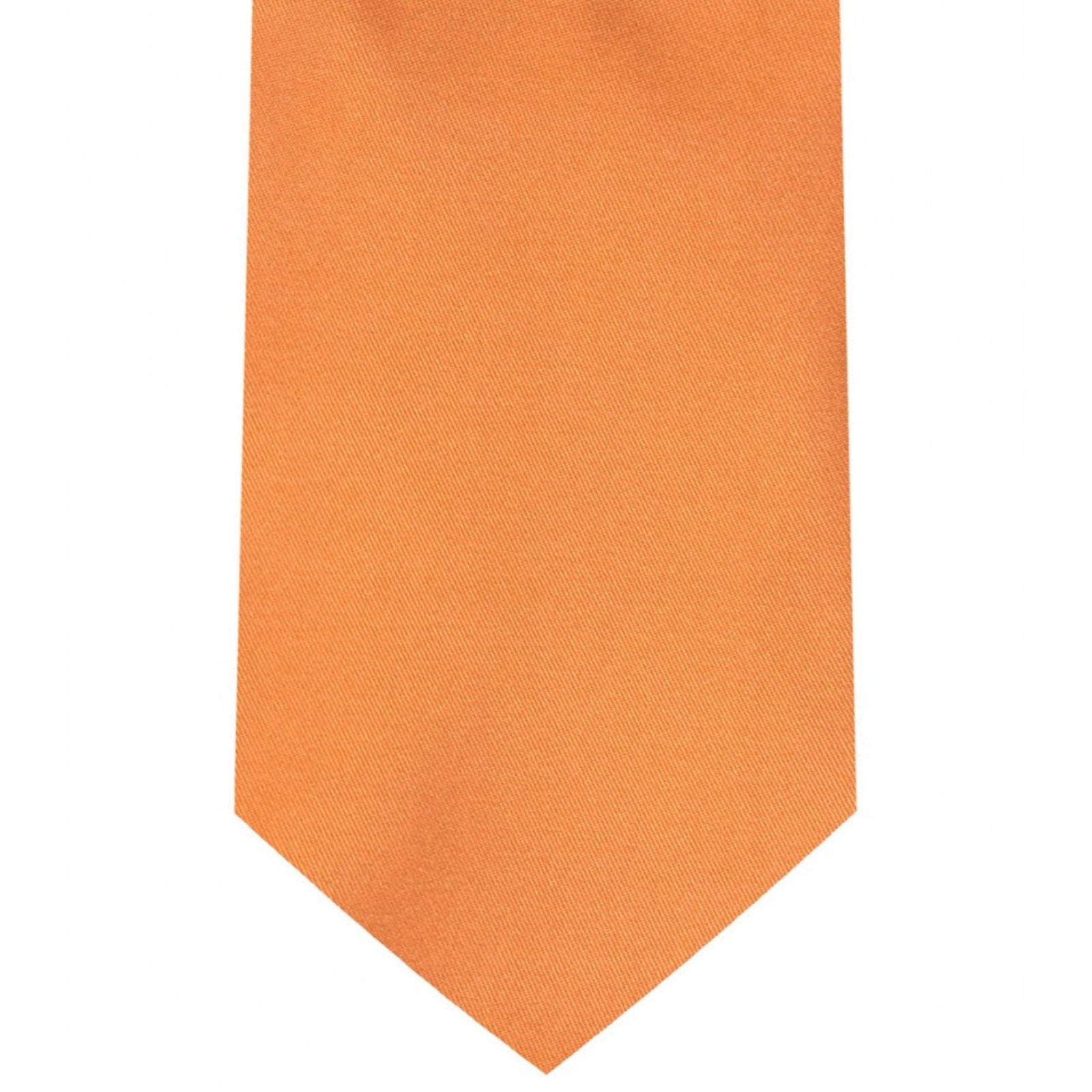 Classic Salmon Orange Tie Regular width 3.5 inches With Matching Pocket Square | KCT Menswear 