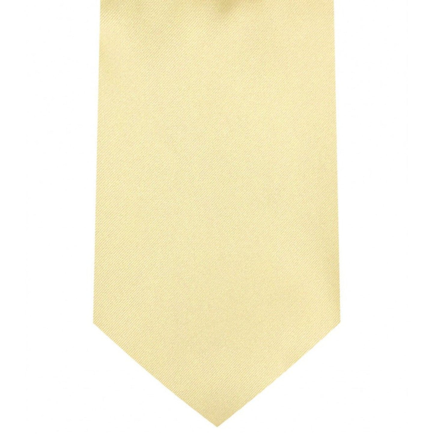 Classic Canary Tie Regular width 3.5 inches With Matching Pocket Square | KCT Menswear 