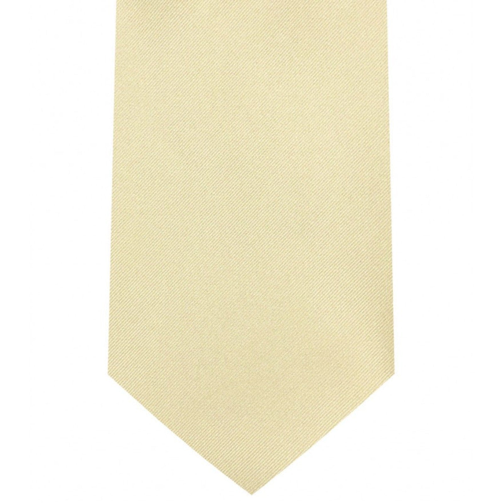Classic Champagne Tie Regular width 3.5 inches With Matching Pocket Square | KCT Menswear 