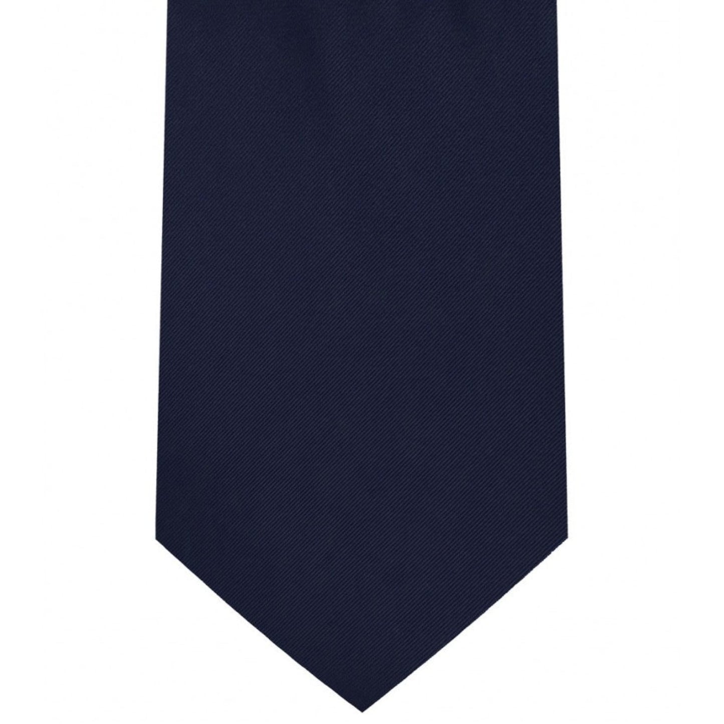 Classic Dark Navy Tie Regular width 3.5 inches With Matching Pocket Square | KCT Menswear