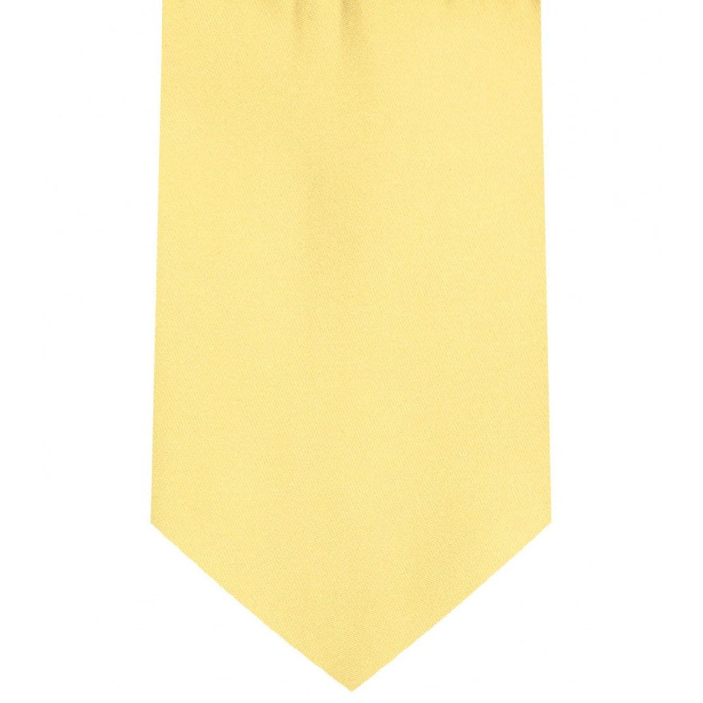 Classic Banana Yellow Tie Regular width 3.5 inches With Matching Pocket Square | KCT Menswear 