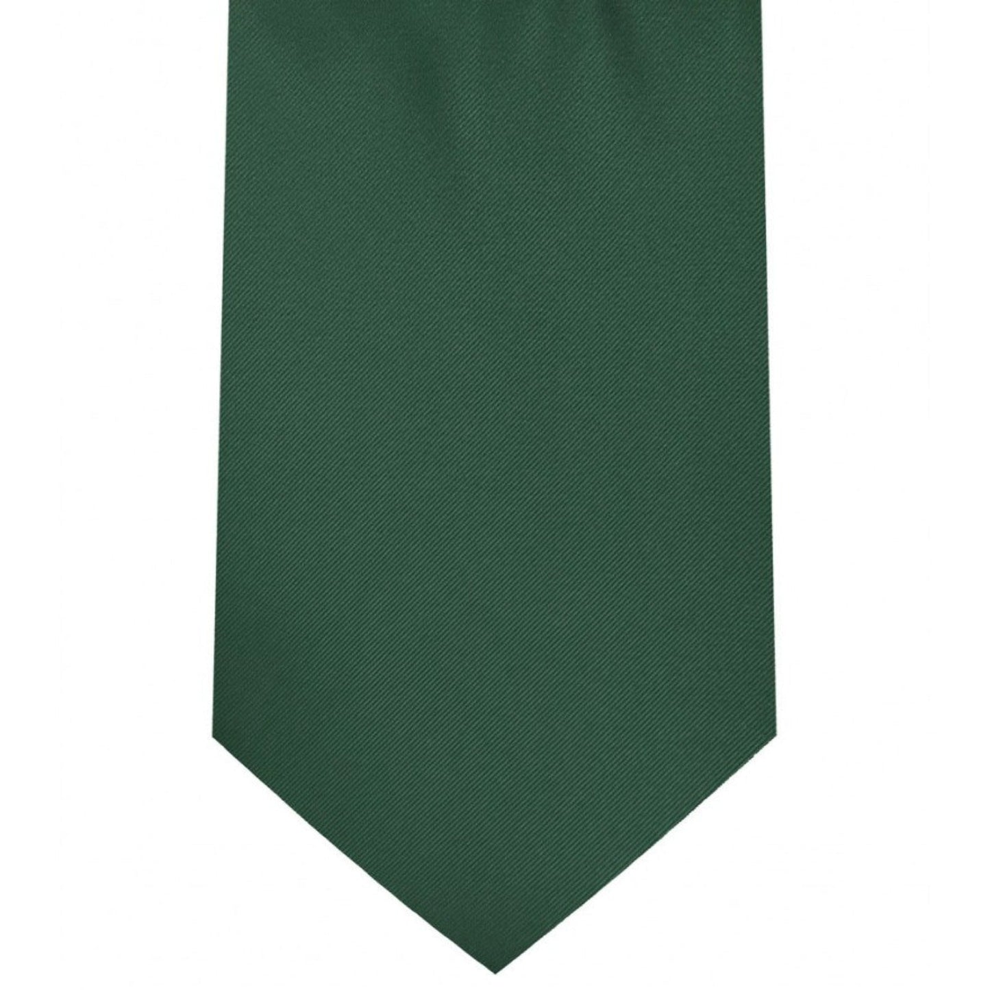 Classic Forest Green Tie Regular width 3.5 inches With Matching Pocket Square | KCT Menswear