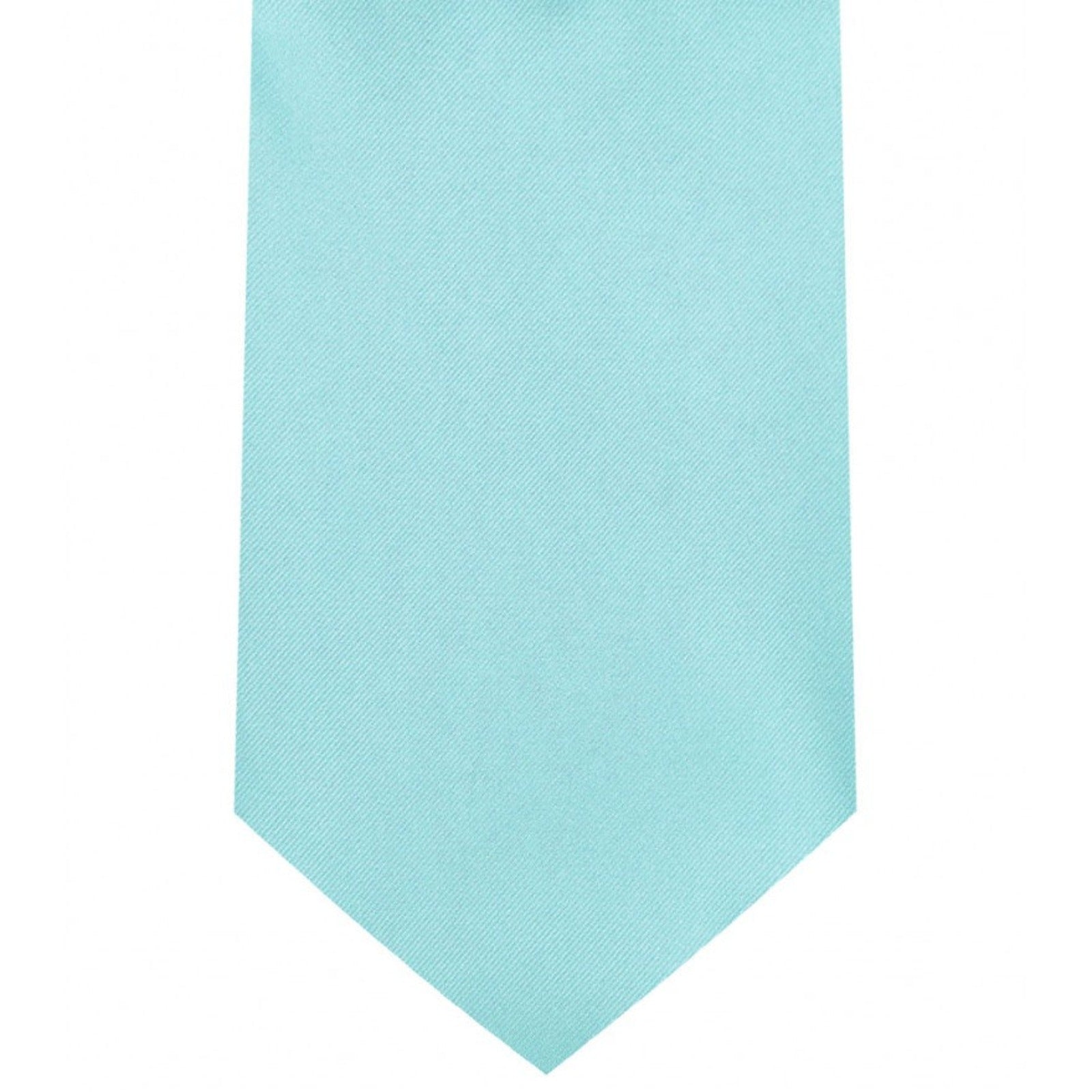 Classic Tiffany Blue Tie Regular width 3.5 inches With Matching Pocket Square | KCT Menswear 