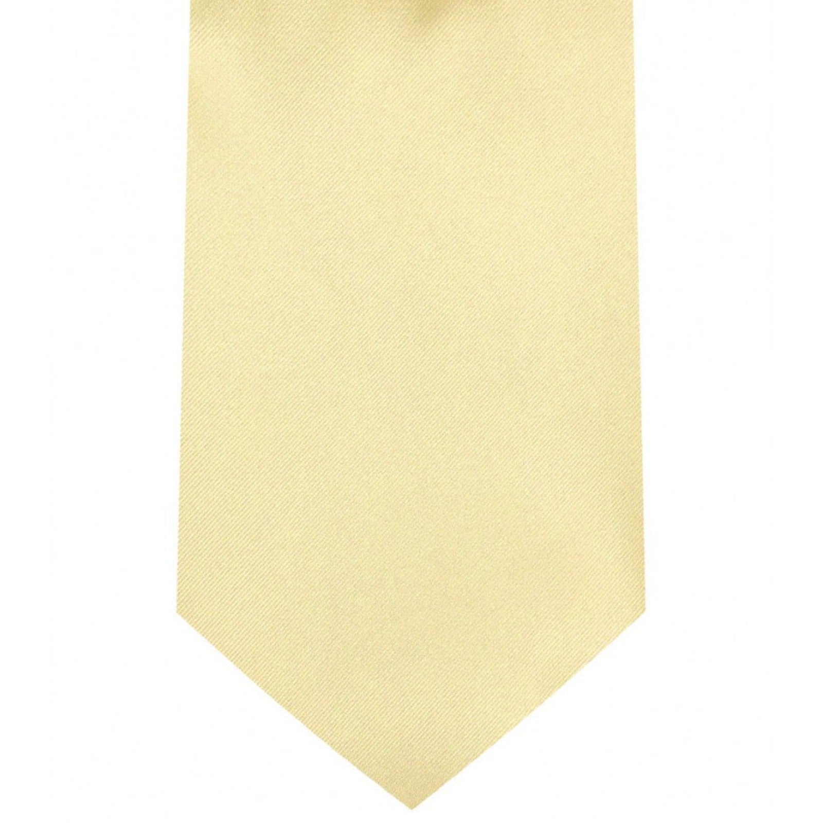 Classic Canary Tie Regular width 3.5 inches With Matching Pocket Square | KCT Menswear 