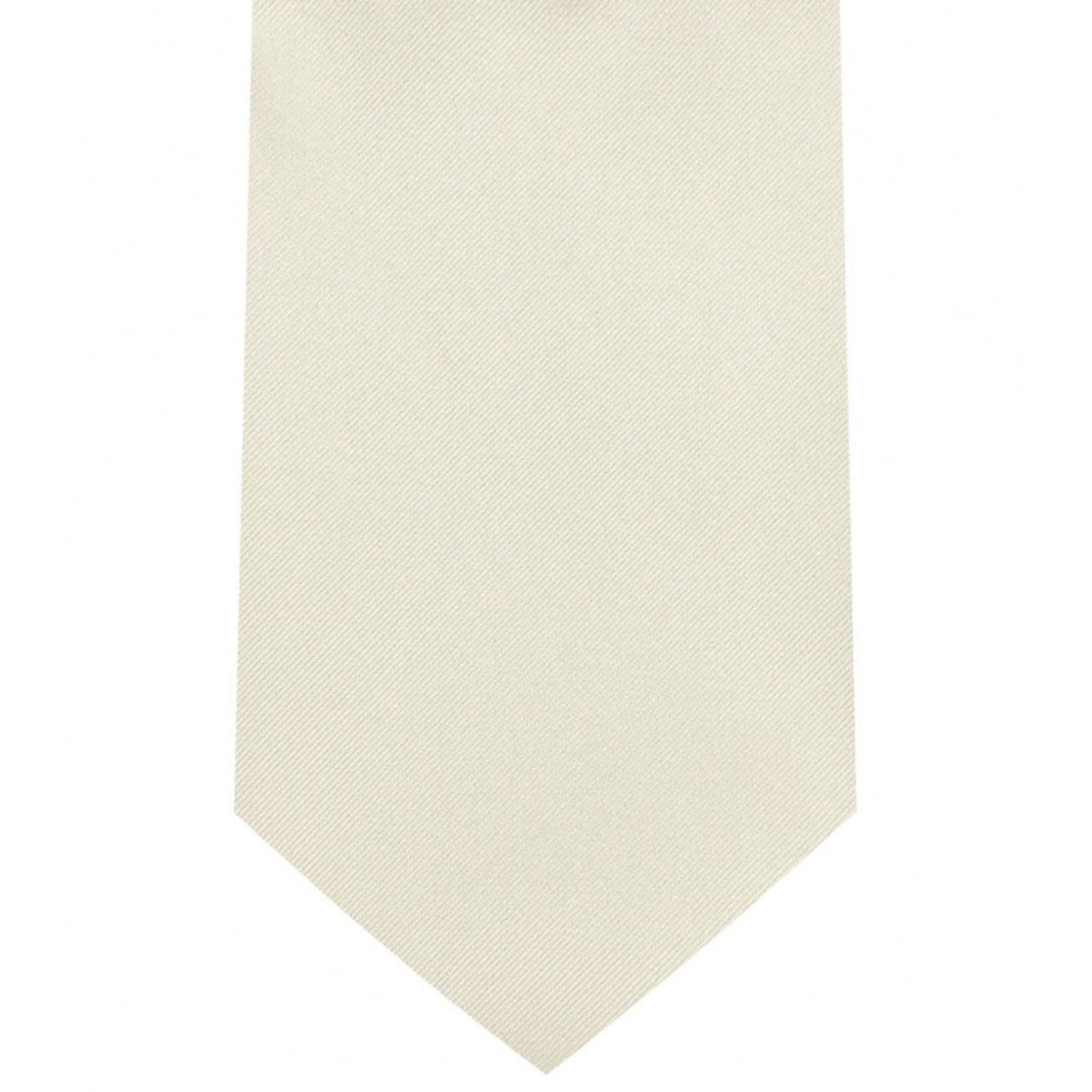 Classic Ivory Tie Regular width 3.5 inches With Matching Pocket Square | KCT Menswear