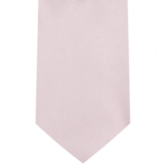 Classic Light Pink Tie Regular width 3.5 inches With Matching Pocket Square | KCT Menswear