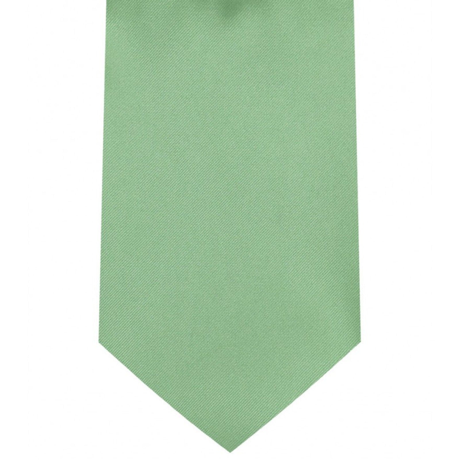 Classic Mint Tie Regular width 3.5 inches With Matching Pocket Square | KCT Menswear