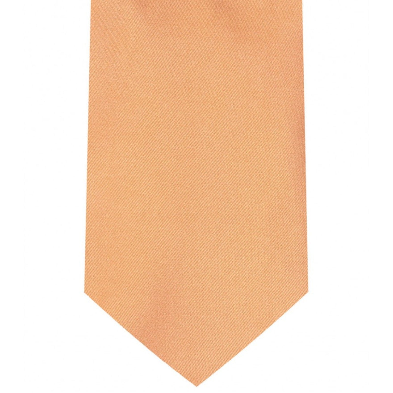 Classic Peach Tie Regular width 3.5 inches With Matching Pocket Square | KCT Menswear