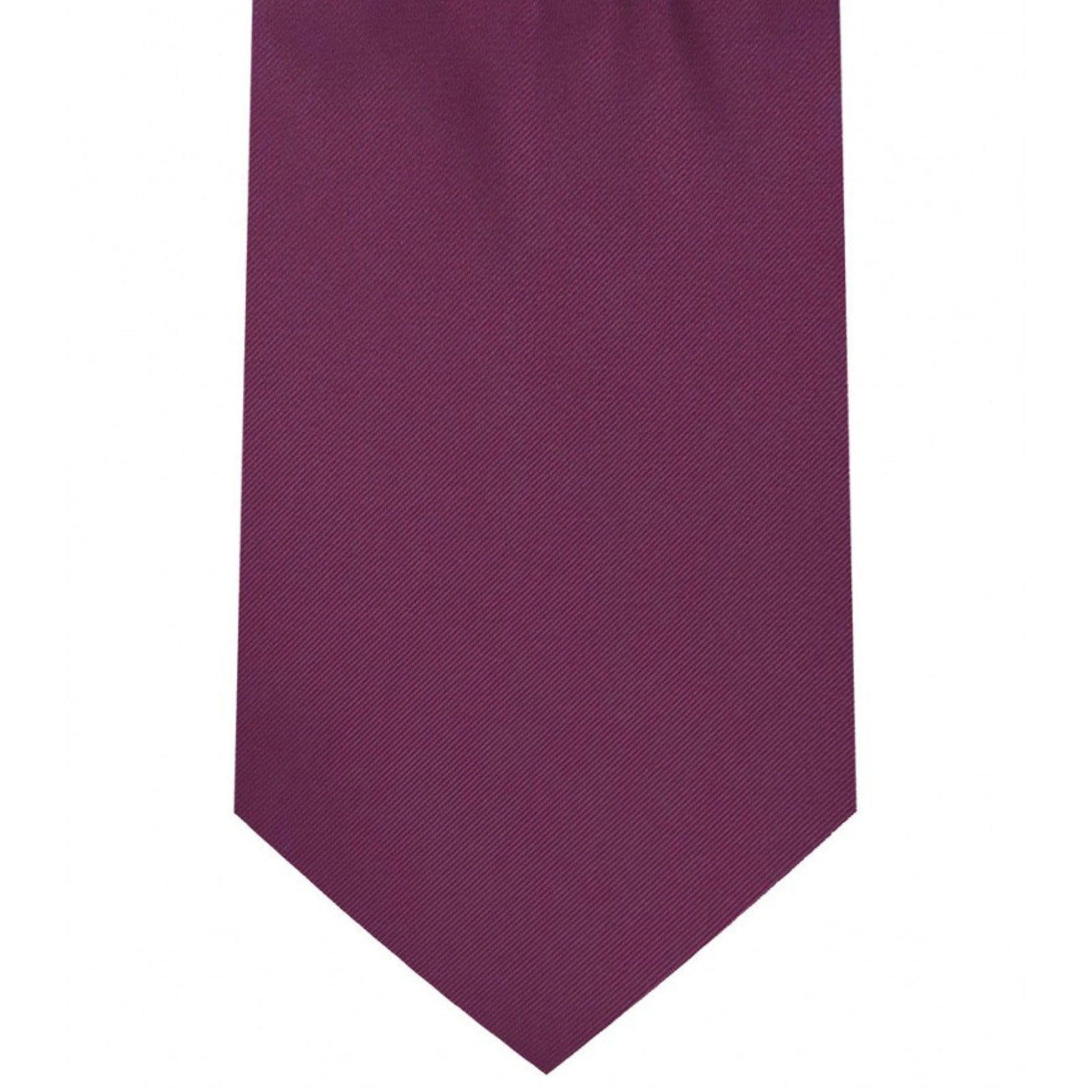 Classic Magenta Tie Regular width 3.5 inches With Matching Pocket Square | KCT Menswear