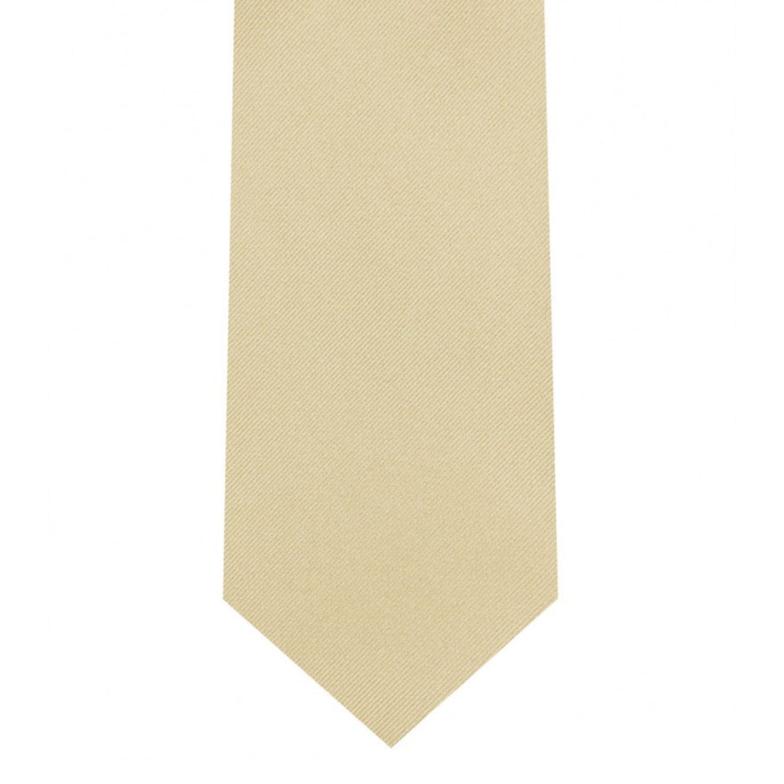 Classic Beige Tie Skinny width 2.75 inches With Matching Pocket Square | KCT Menswear