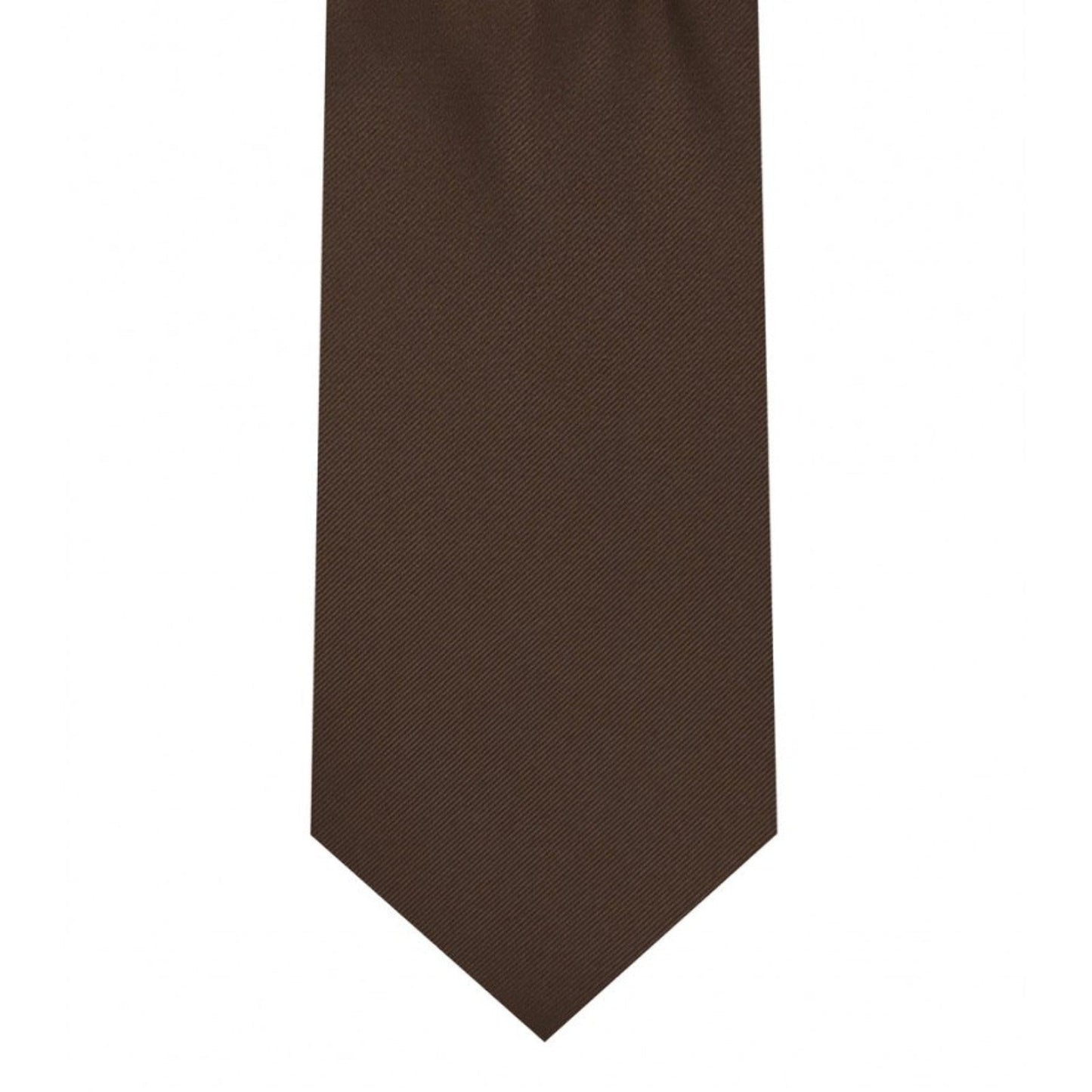 Classic Chocolate Brown Tie Skinny width 2.75 inches With Matching Pocket Square | KCT Menswear 