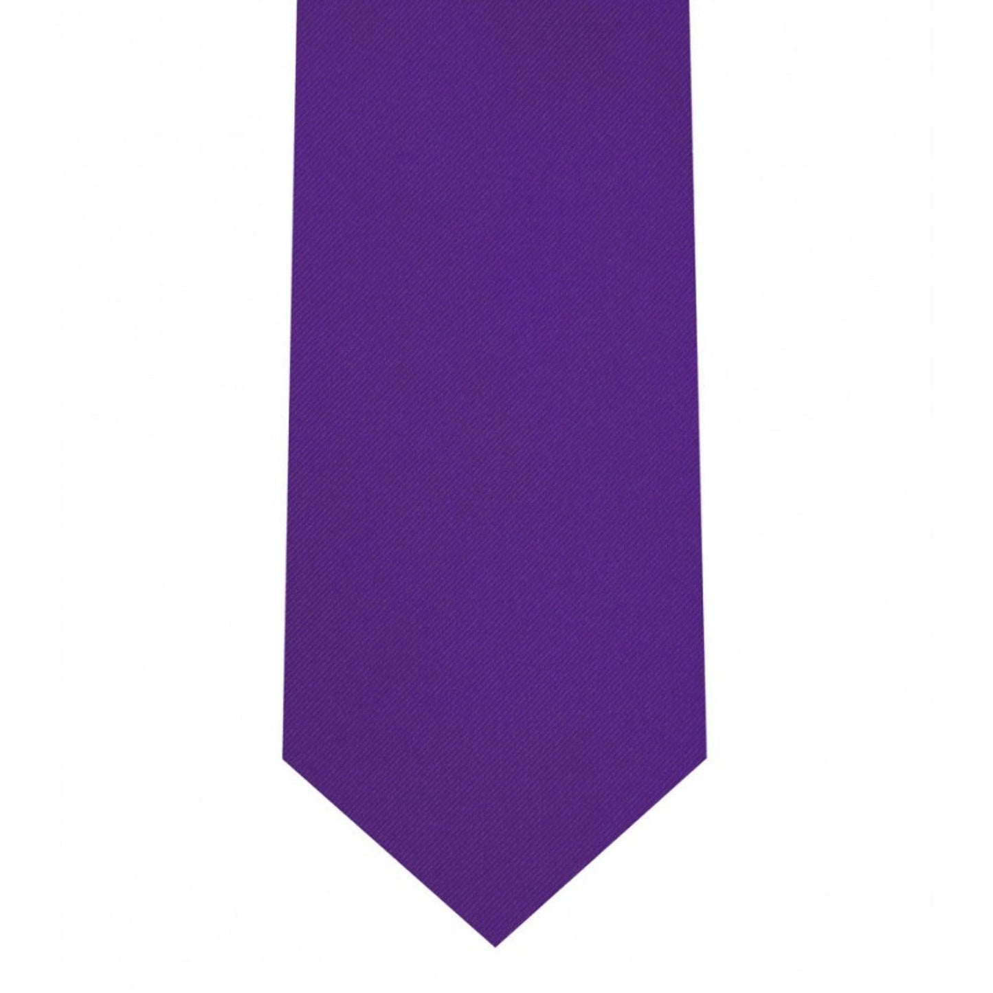 Classic Medium Purple Tie Skinny width 2.75 inches With Matching Pocket Square | KCT Menswear