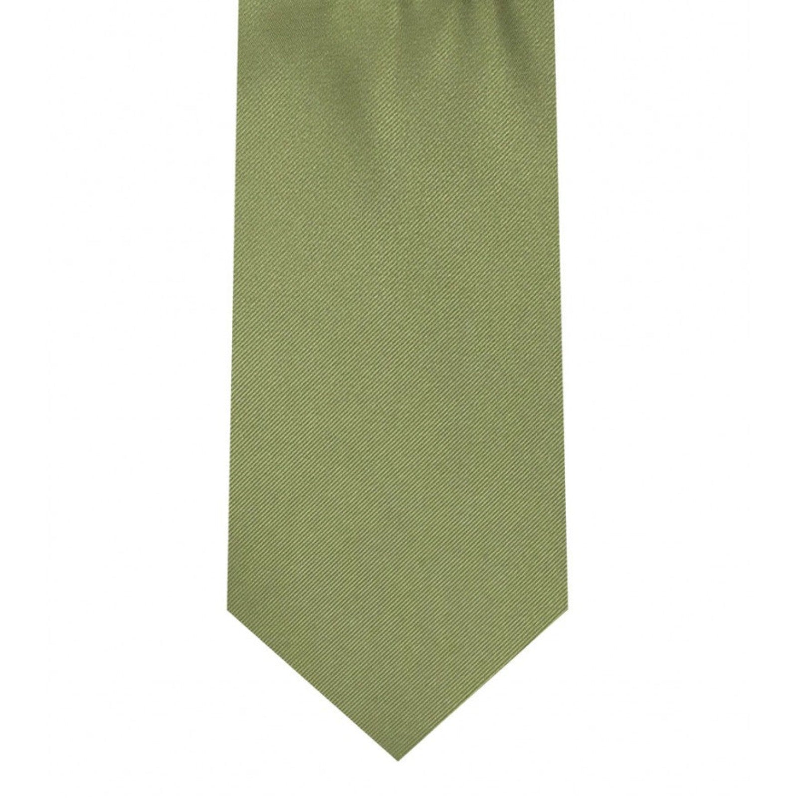 Classic Olive Green Tie Skinny width 2.75 inches With Matching Pocket Square | KCT Menswear