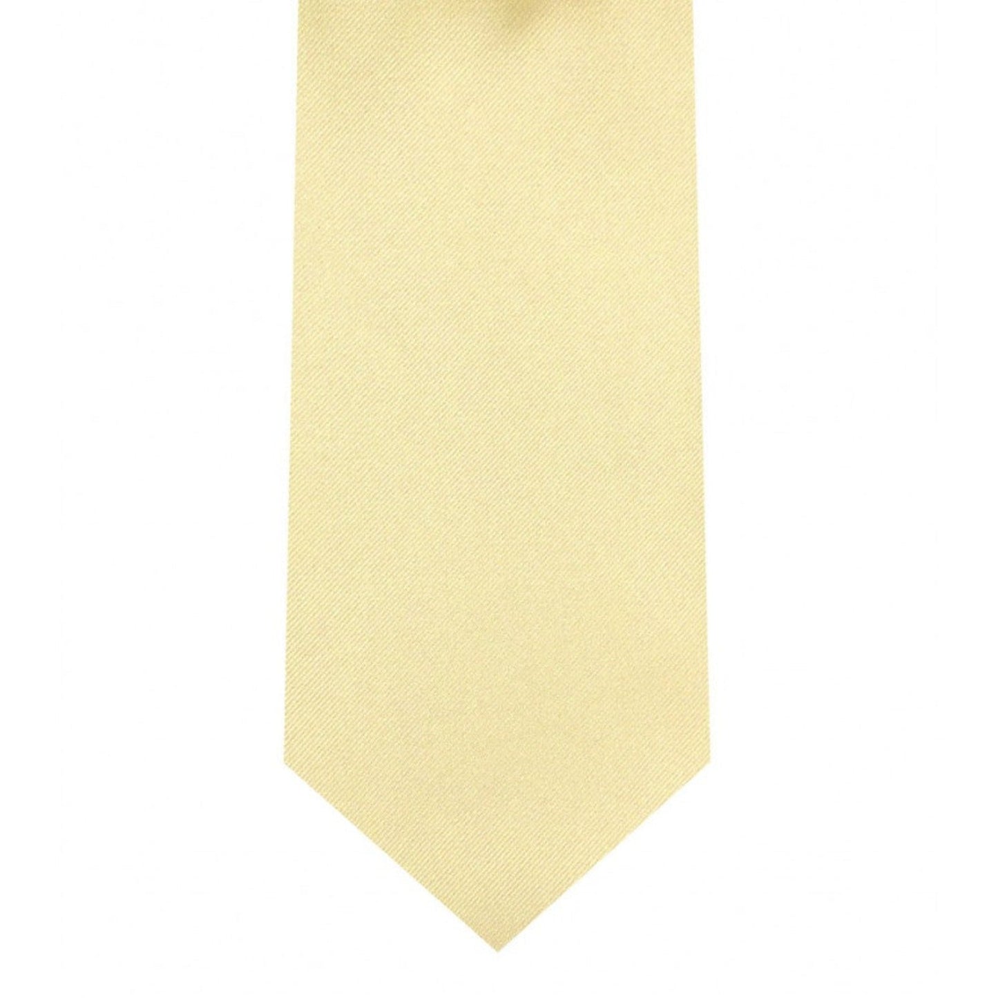 Classic Canary Tie Skinny width 2.75 inches With Matching Pocket Square | KCT Menswear 