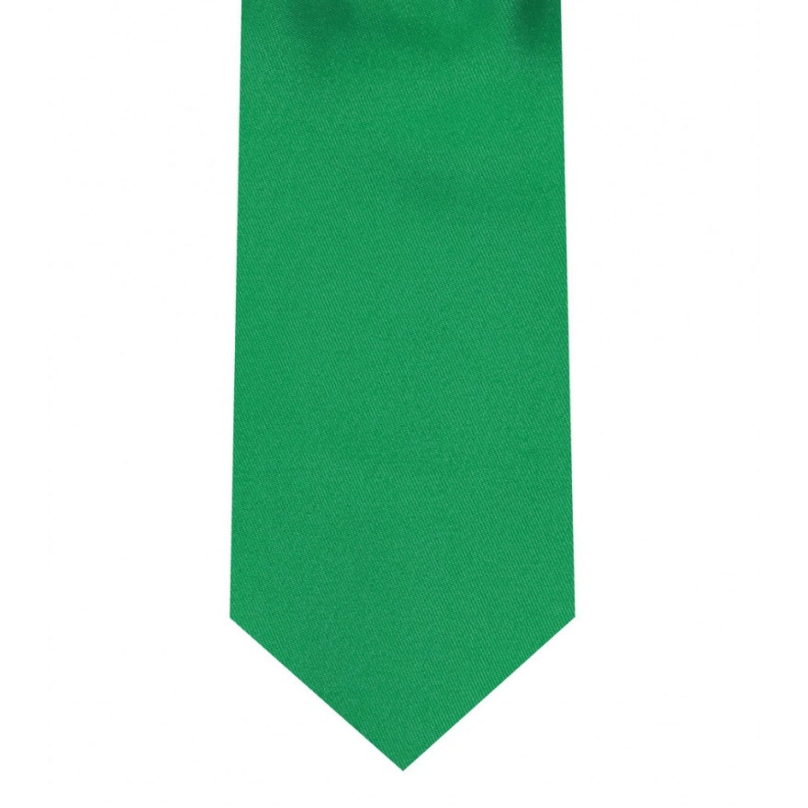 Classic Emerald Green Tie Skinny width 2.75 inches With Matching Pocket Square | KCT Menswear