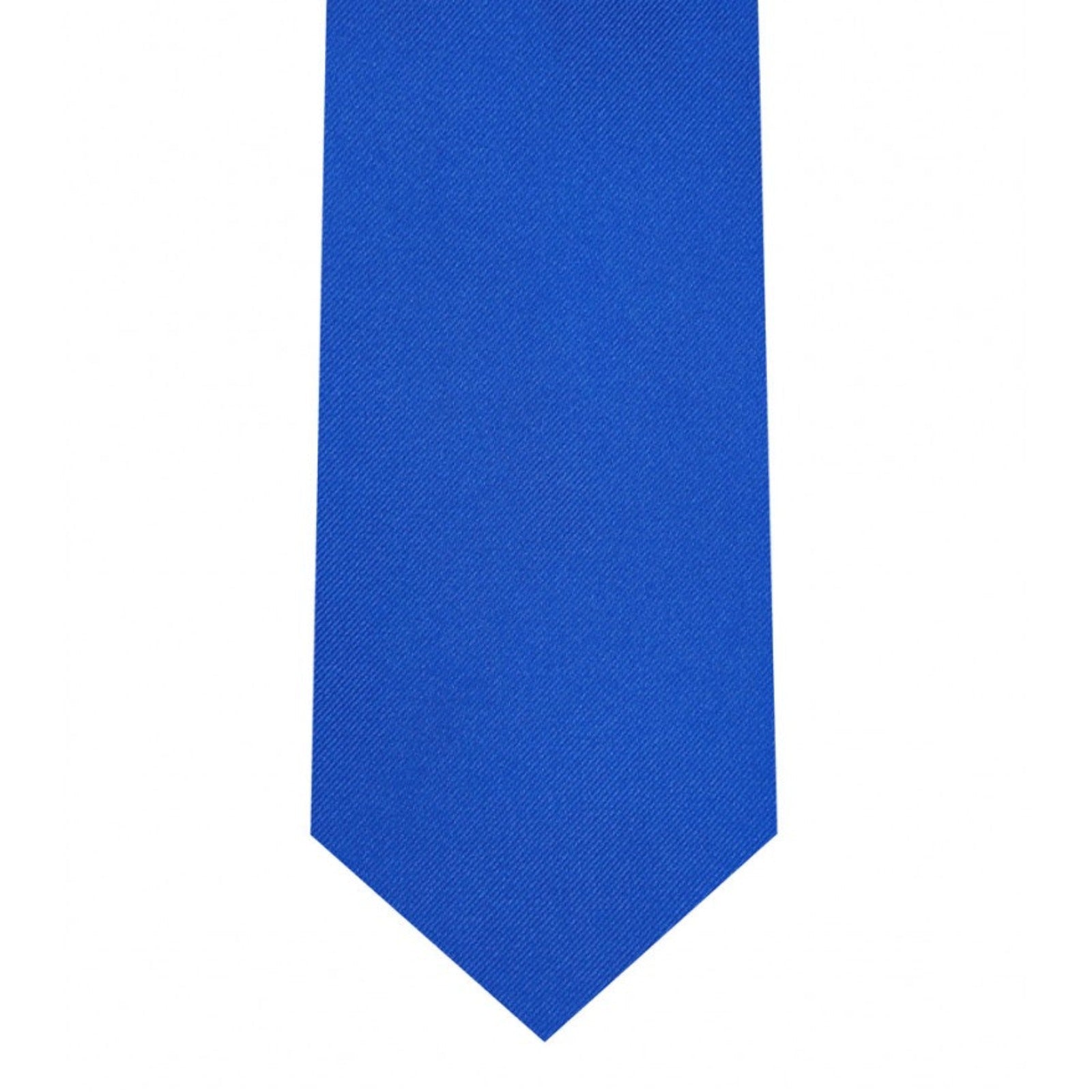 Classic Royal Blue Tie Skinny width 2.75 inches With Matching Pocket Square | KCT Menswear