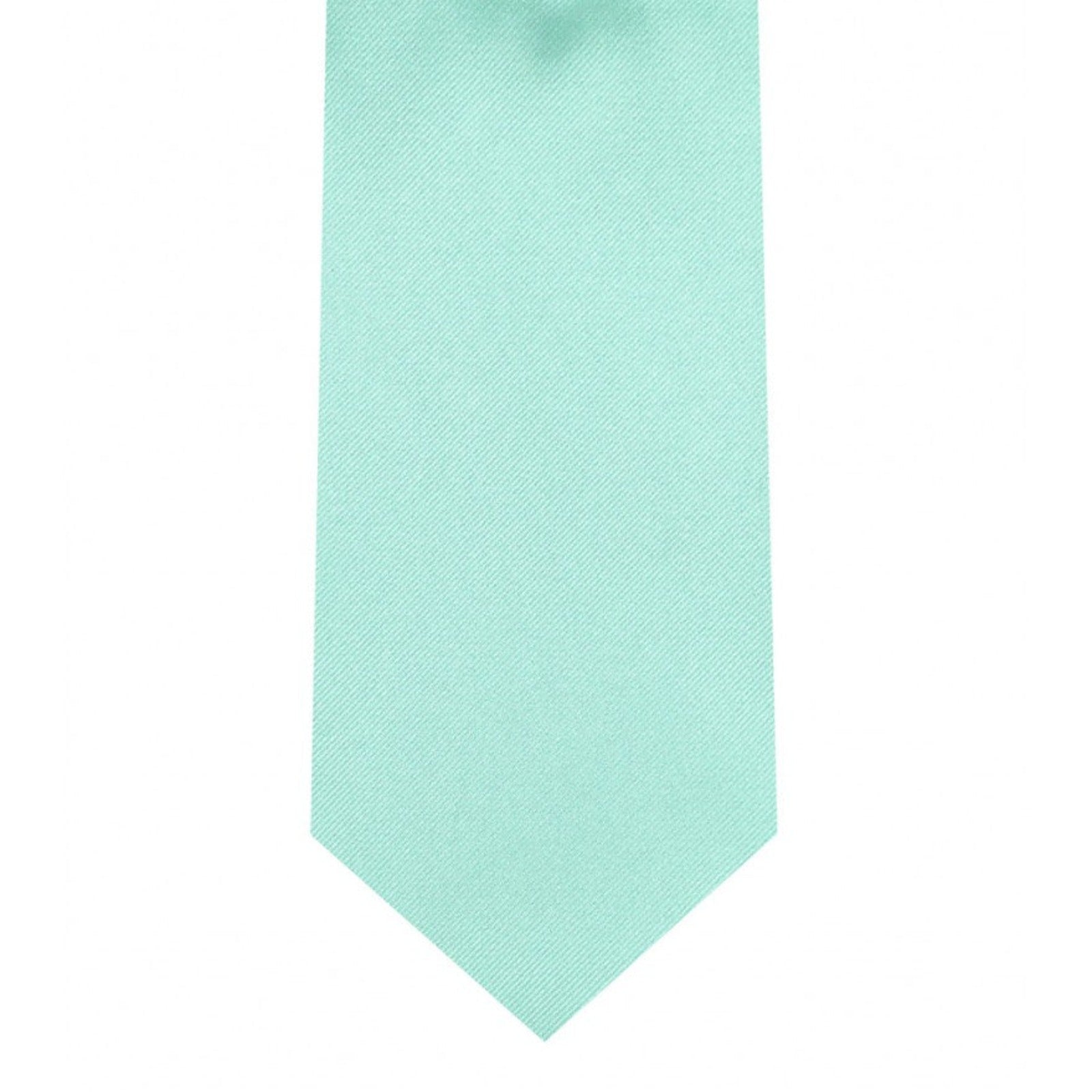 Classic Aqua Tie Skinny width 2.75 inches With Matching Pocket Square | KCT Menswear