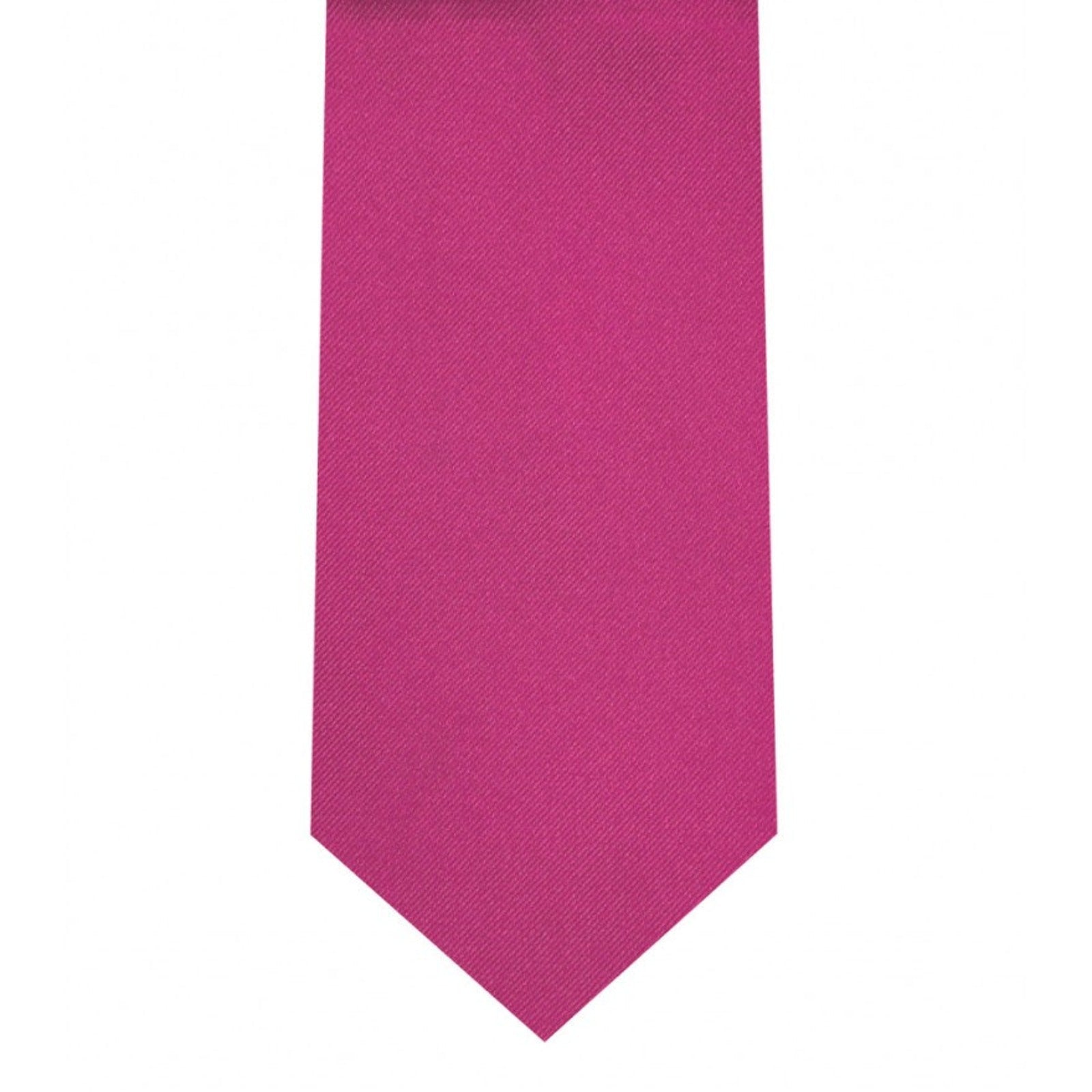 Classic Fuchsia Tie Skinny width 2.75 inches With Matching Pocket Square | KCT Menswear