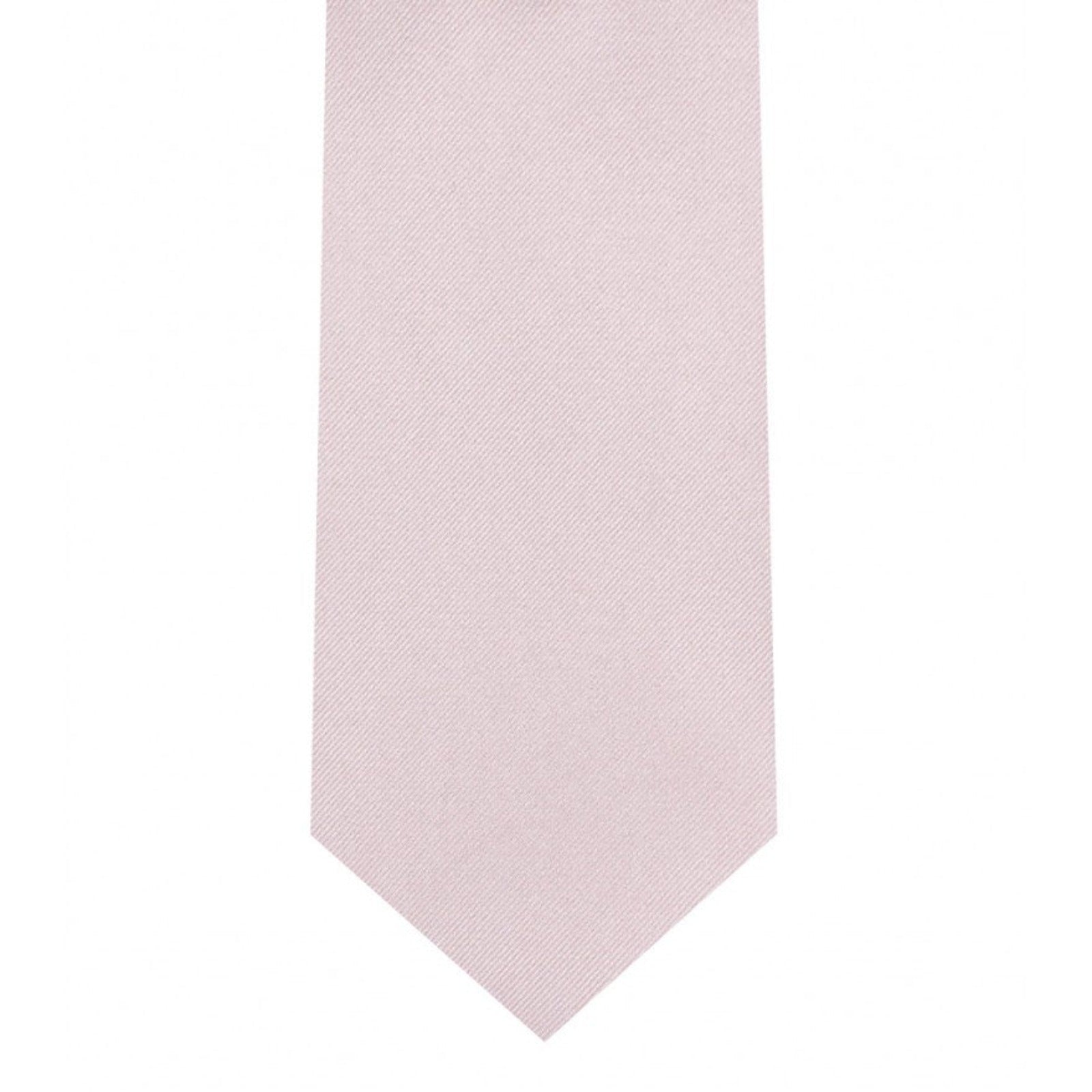 Classic Light Pink Tie Skinny width 2.75 inches With Matching Pocket Square | KCT Menswear