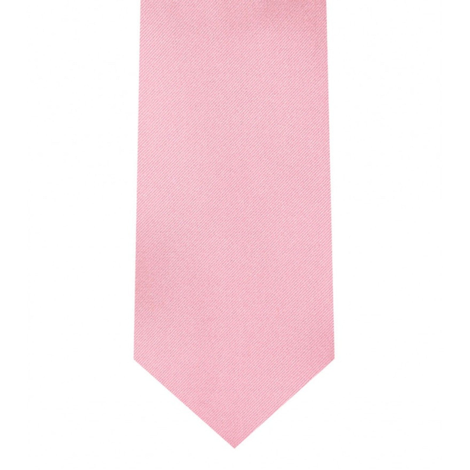 Classic Pink Tie Skinny width 2.75 inches With Matching Pocket Square | KCT Menswear