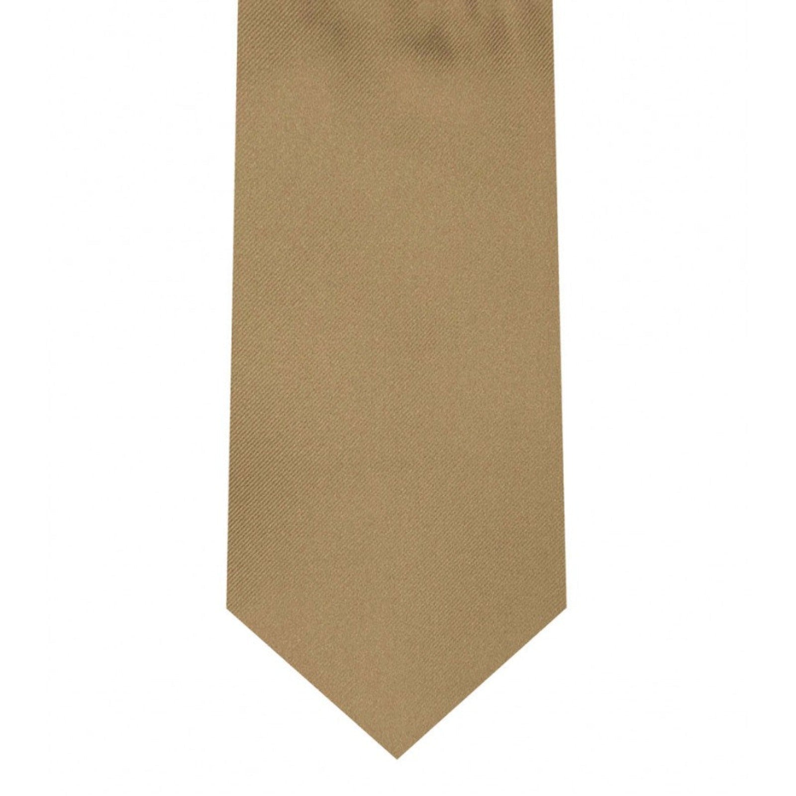 Classic Taupe Tie Skinny width 2.75 inches With Matching Pocket Square | KCT Menswear 