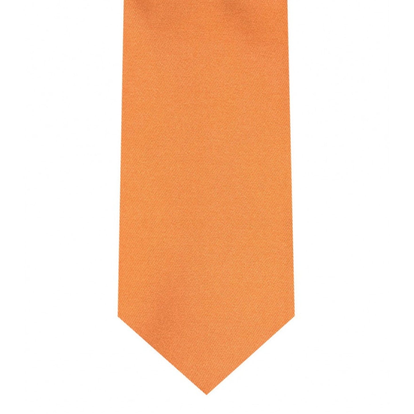 Classic Salmon Orange Tie Skinny width 2.75 inches With Matching Pocket Square | KCT Menswear