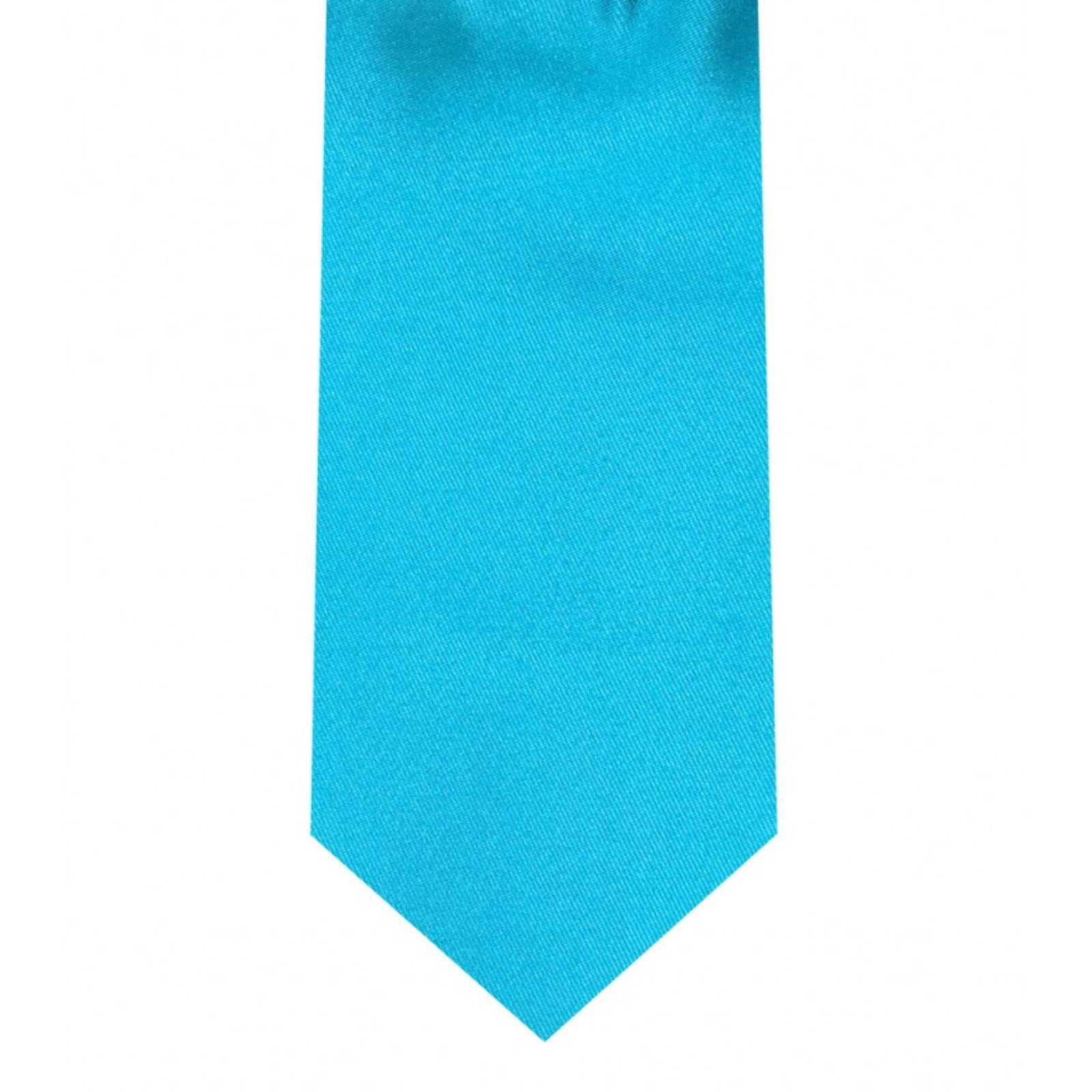 Classic Turquoise Tie Skinny width 2.75 inches With Matching Pocket Square | KCT Menswear