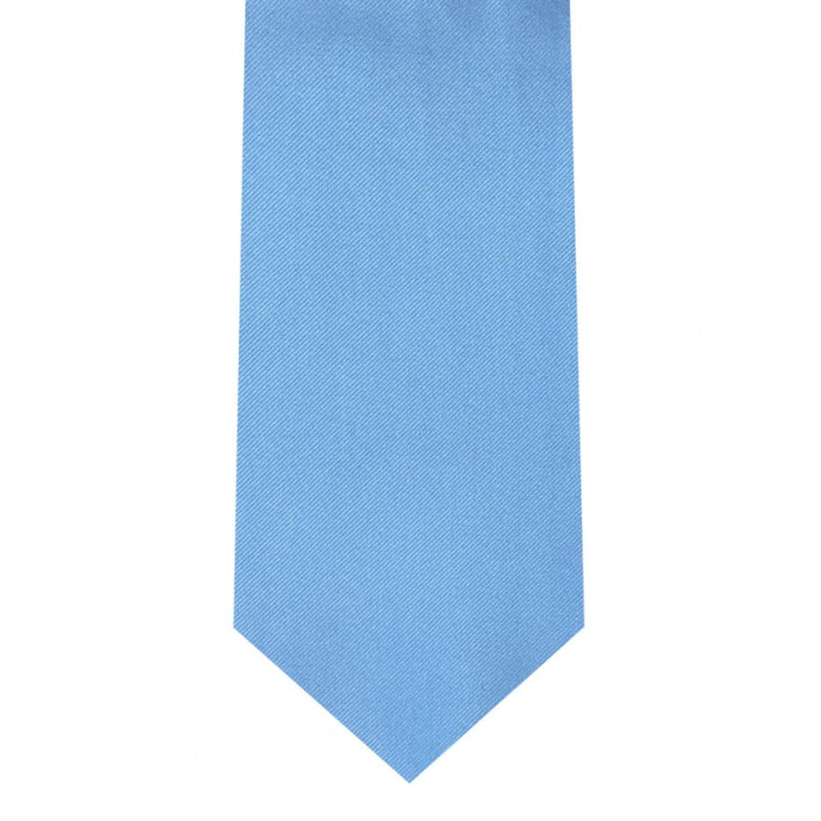Classic Baby Blue Tie Skinny width 2.75 inches With Matching Pocket Square | KCT Menswear