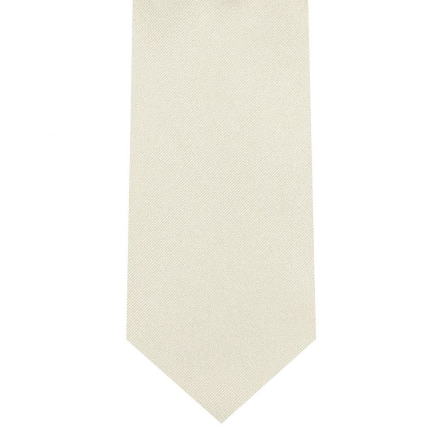 Classic Ivory Tie Skinny width 2.75 inches With Matching Pocket Square | KCT Menswear
