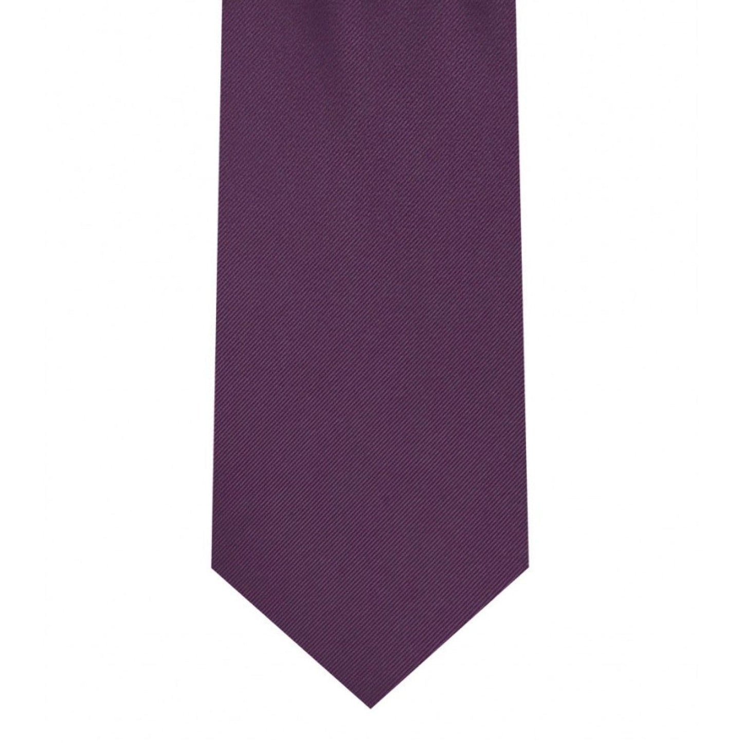 Classic Plum Tie Skinny width 2.75 inches With Matching Pocket Square | KCT Menswear