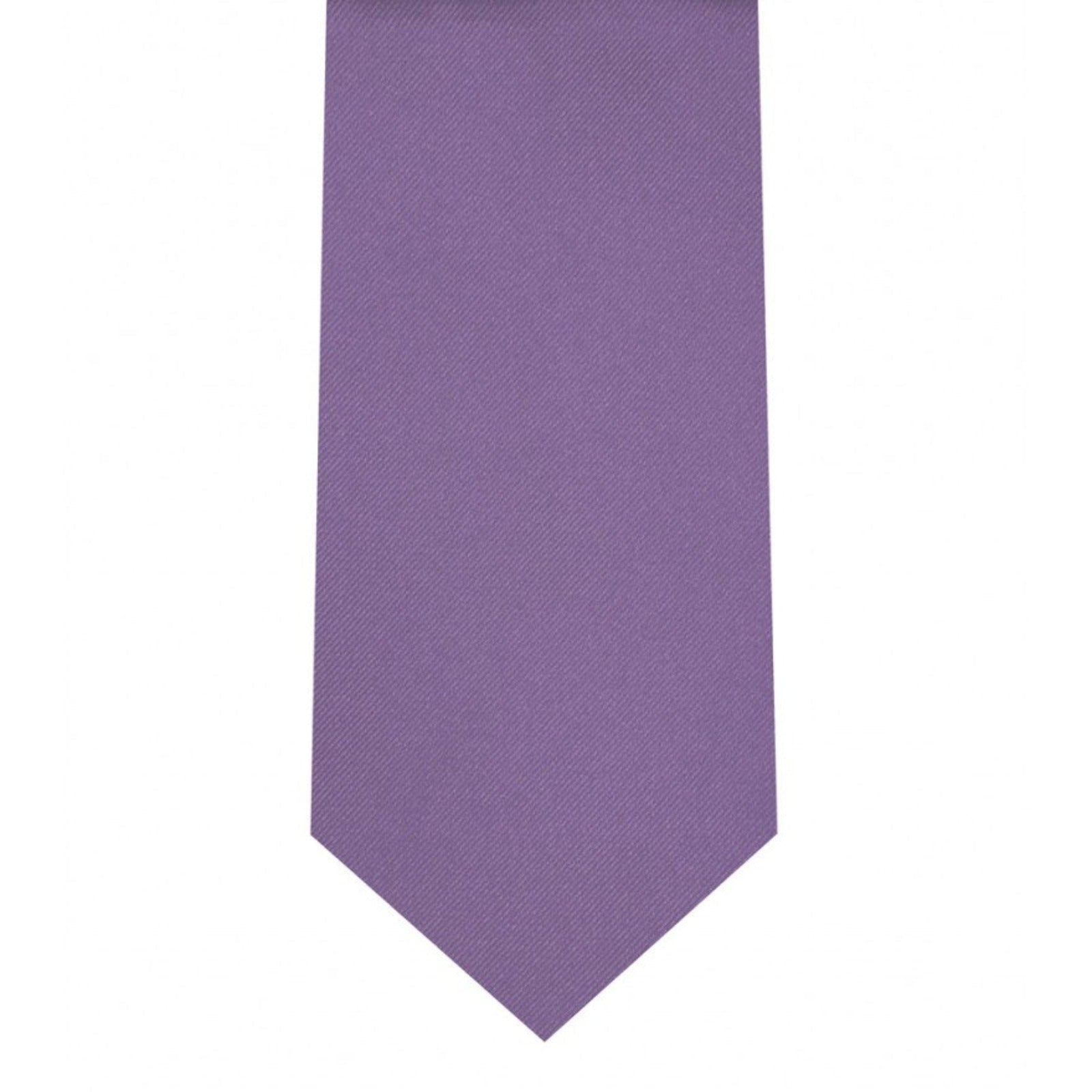 Classic Pastel Purple Tie Skinny width 2.75 inches With Matching Pocket Square | KCT Menswear