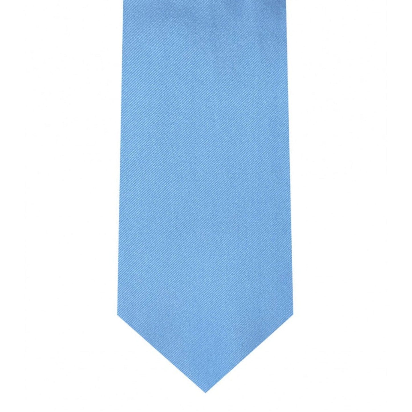 Classic Baby Blue Tie Skinny width 2.75 inches With Matching Pocket Square | KCT Menswear