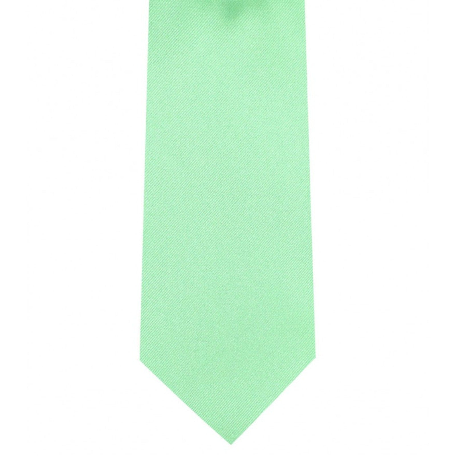 Classic Pastel Green Tie Ultra Skinny tie width 2.25 inches With Matching Pocket Square | KCT Menswear