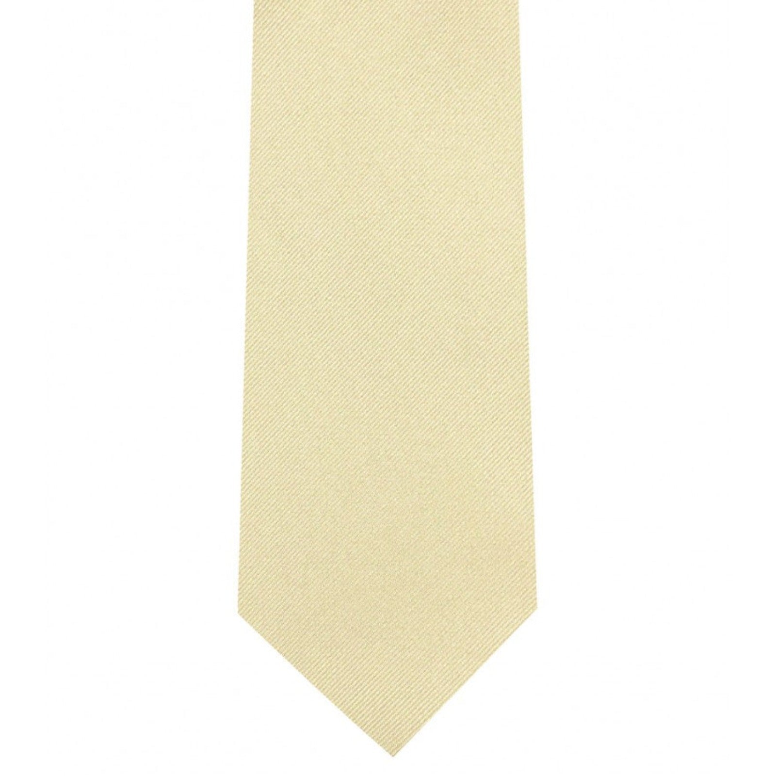 Classic Champagne Tie Ultra Skinny tie width 2.25 inches With Matching Pocket Square | KCT Menswear