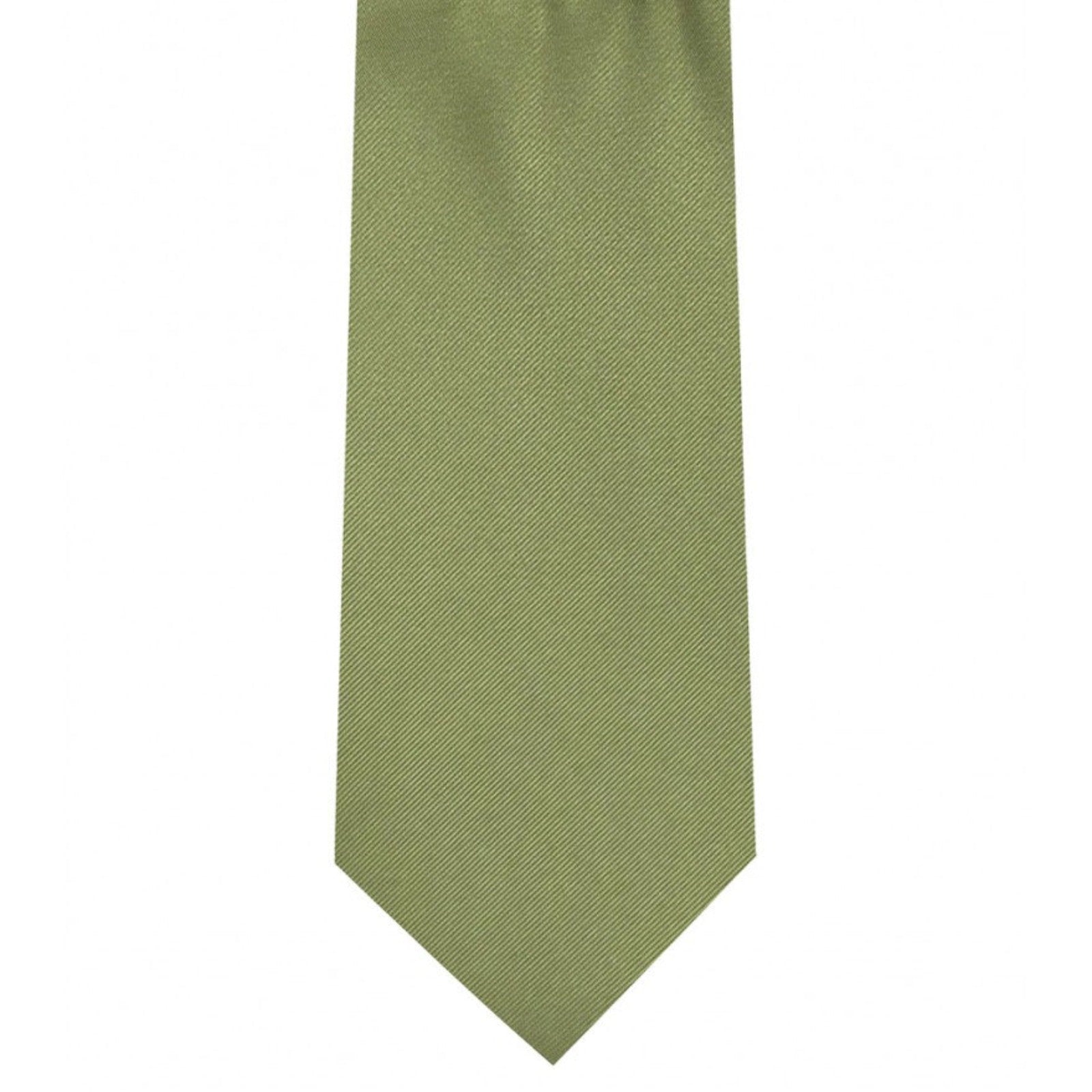Classic Olive Green Tie Ultra Skinny tie width 2.25 inches With Matching Pocket Square | KCT Menswear