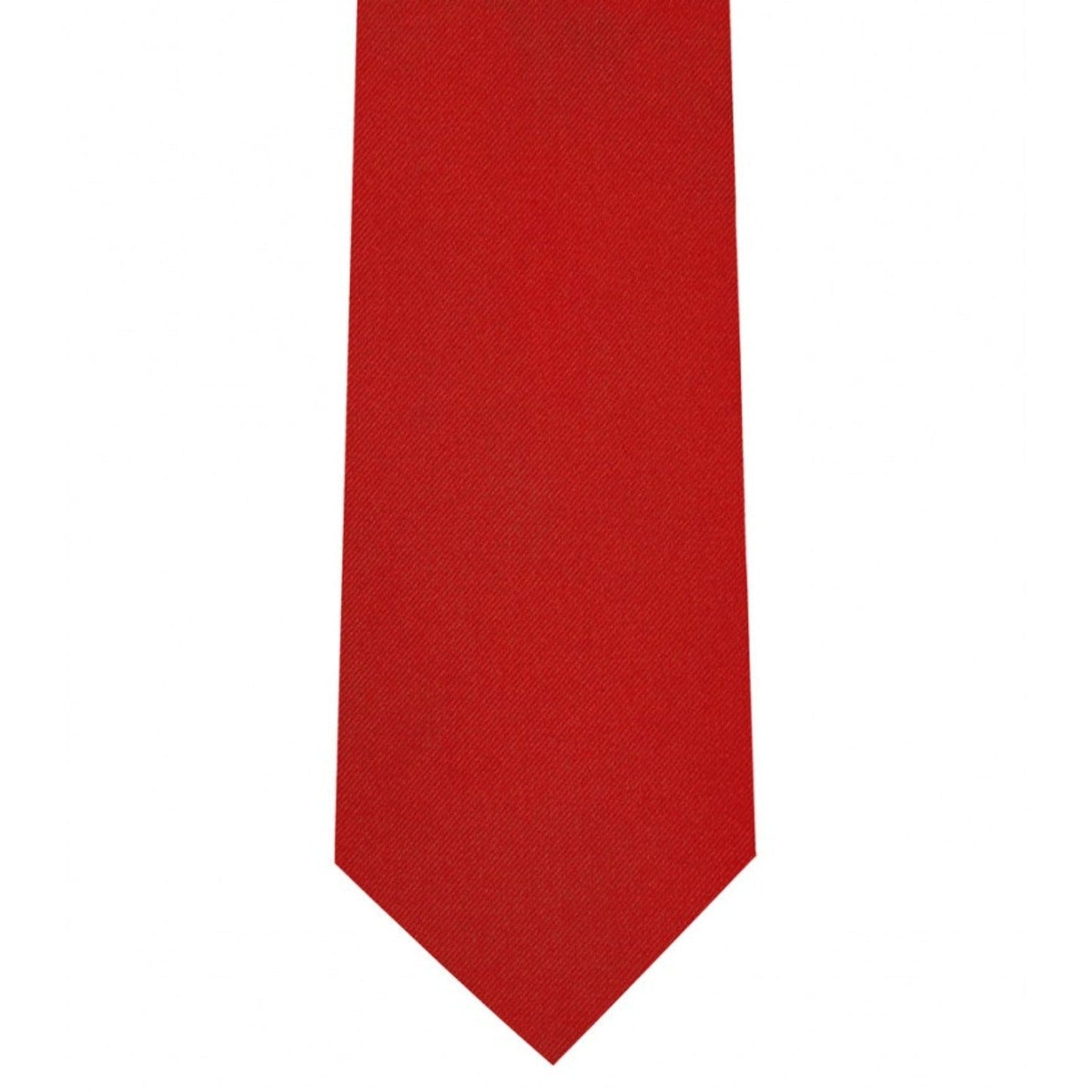 Classic True Red Tie Ultra Skinny tie width 2.25 inches With Matching Pocket Square | KCT Menswear