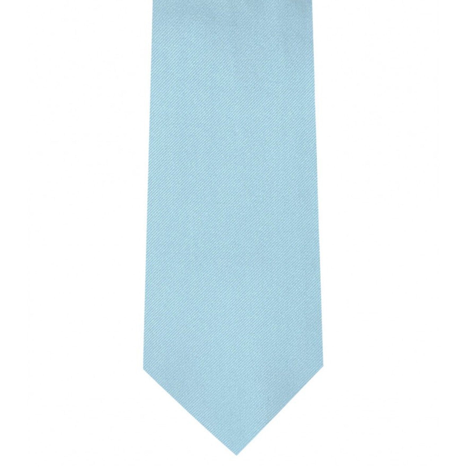 Classic Powder Blue Tie Ultra Skinny tie width 2.25 inches With Matching Pocket Square | KCT Menswear
