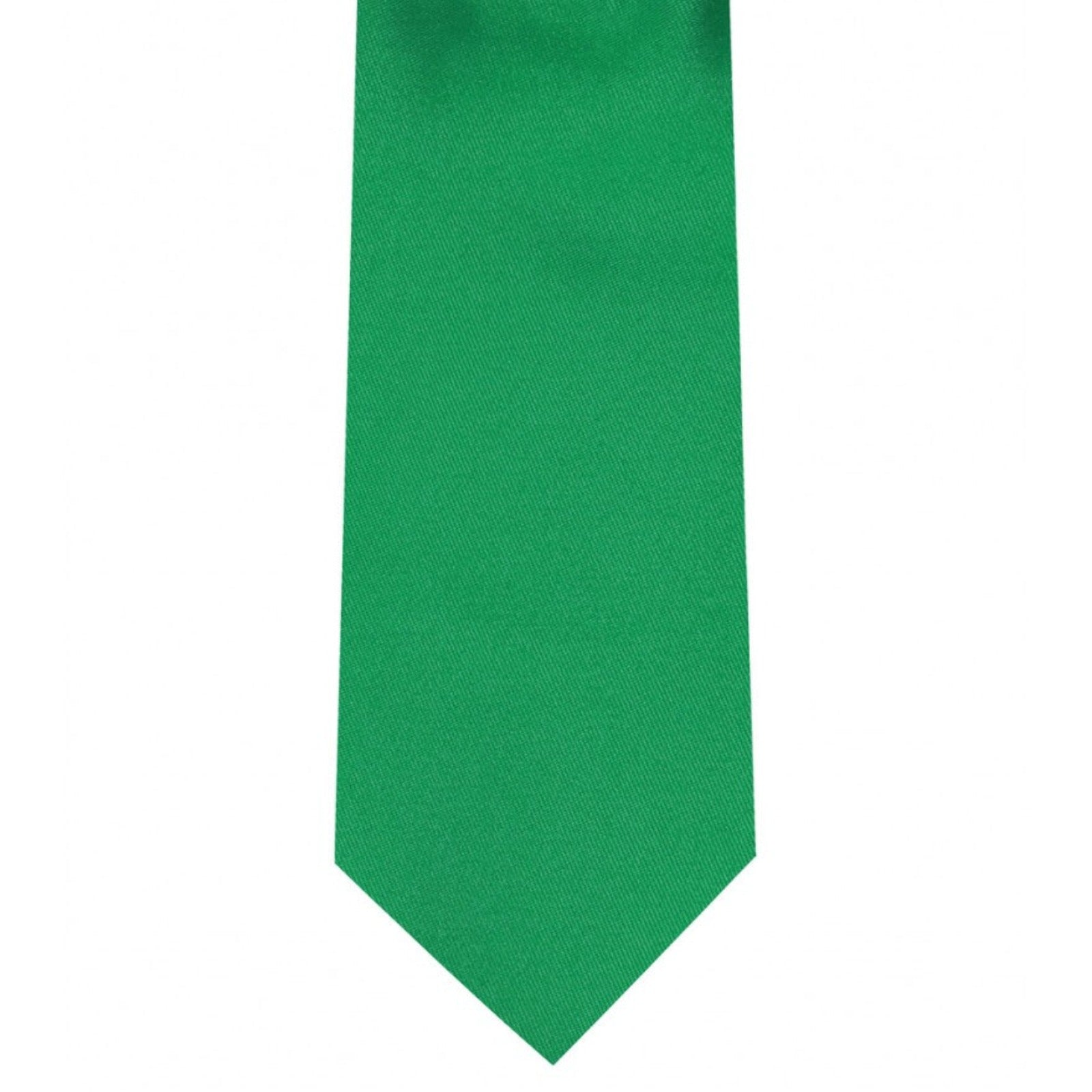 Classic Emerald Green Tie Ultra Skinny tie width 2.25 inches With Matching Pocket Square | KCT Menswear