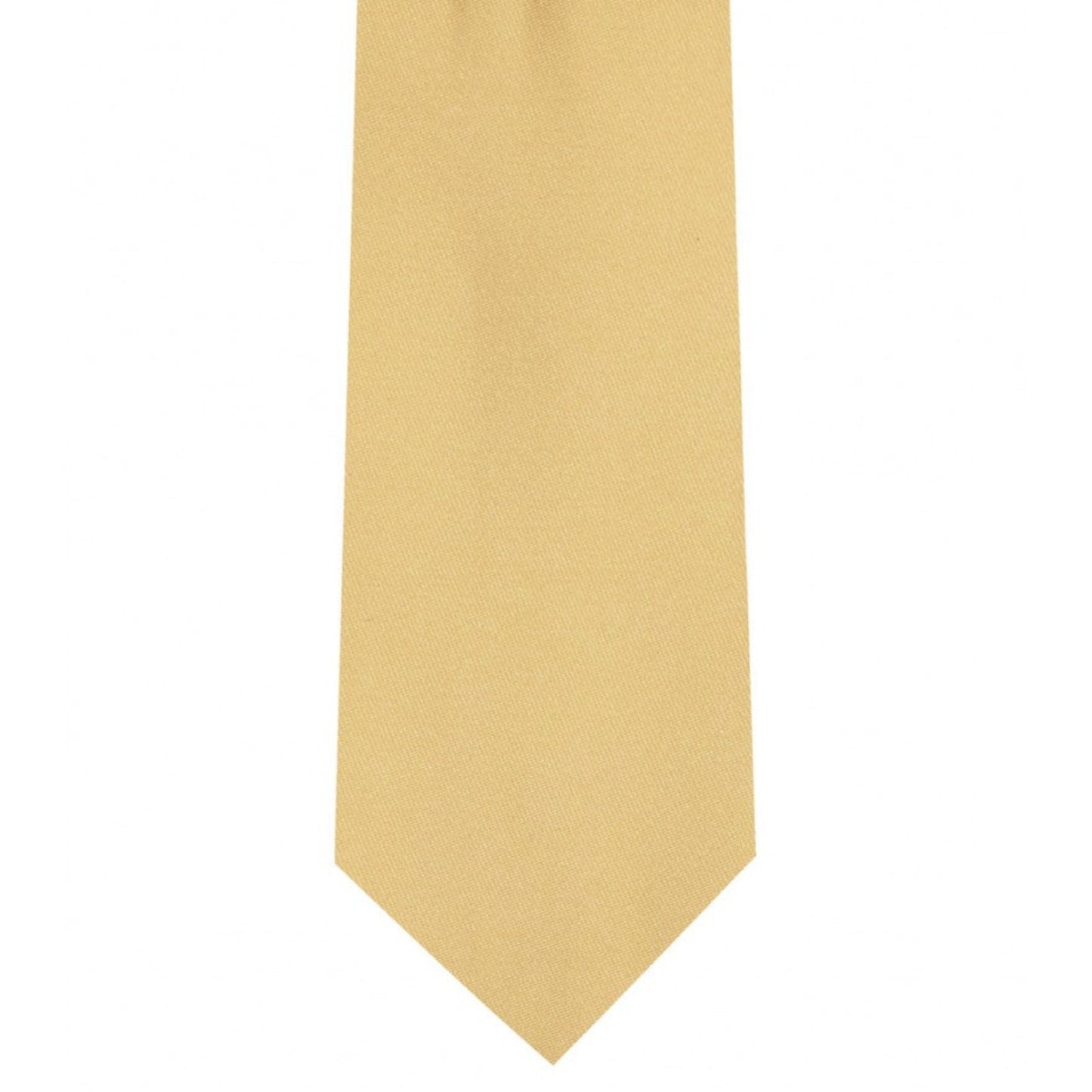 Classic Gold Tie Ultra Skinny tie width 2.25 inches With Matching Pocket Square | KCT Menswear