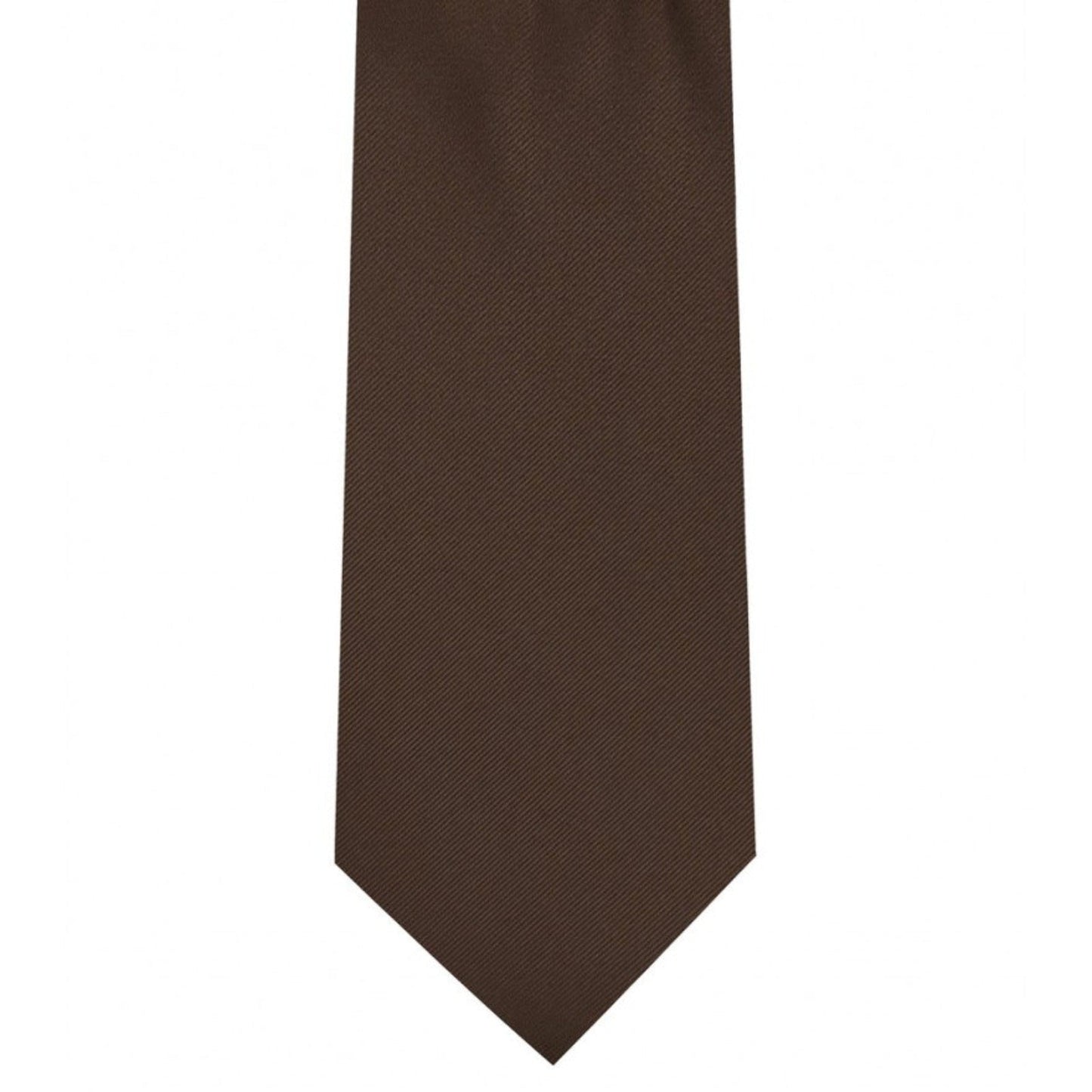 Classic Chocolate Brown Tie Ultra Skinny tie width 2.25 inches With Matching Pocket Square | KCT Menswear