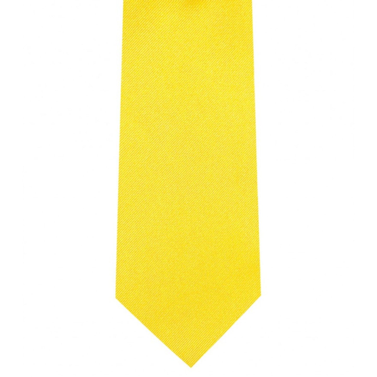 Classic Yellow Tie Ultra Skinny tie width 2.25 inches With Matching Pocket Square | KCT Menswear